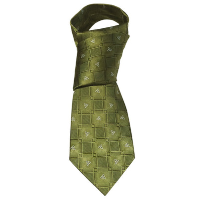 Celtic Knot Silk Tie in Green