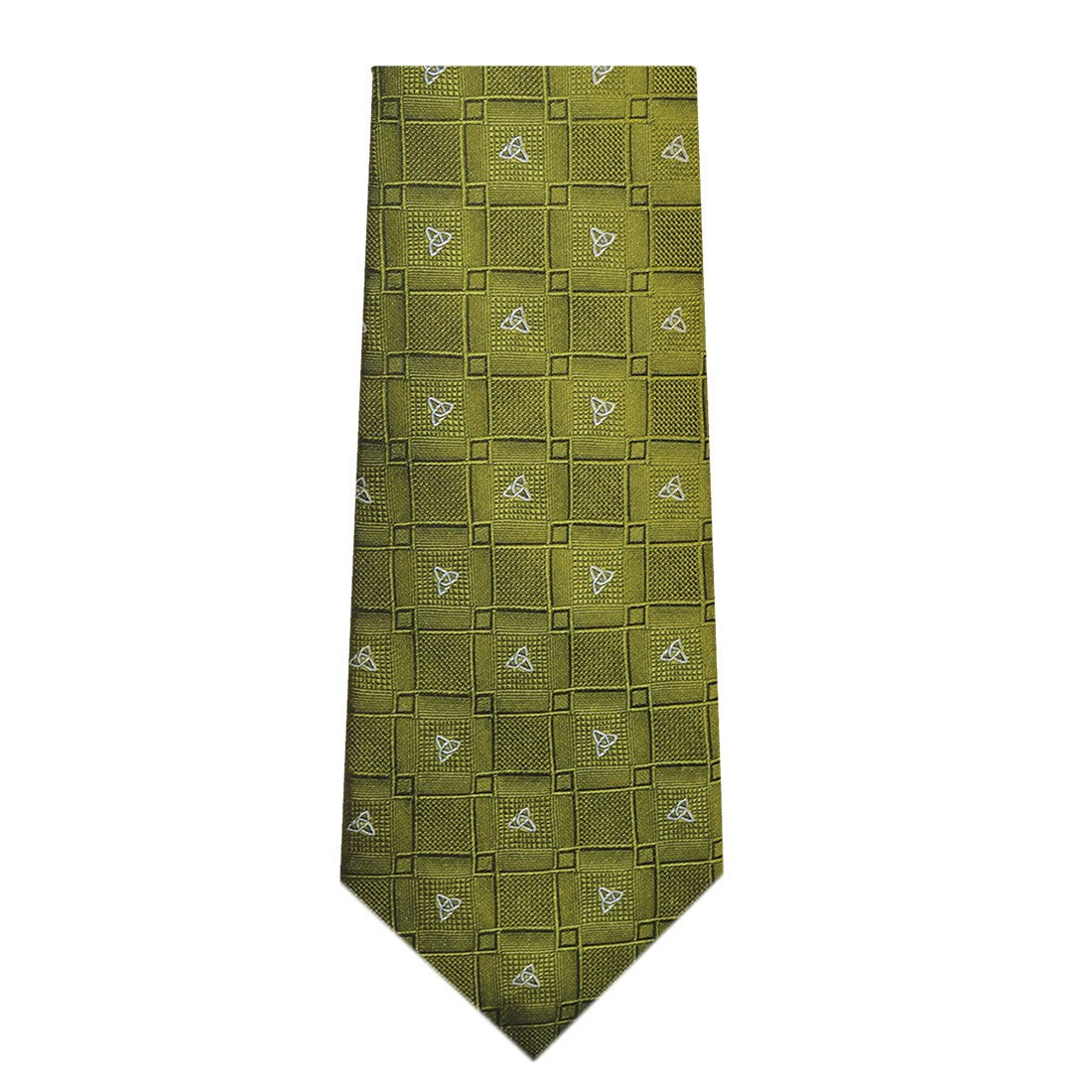 Celtic Knot Silk Tie in Green