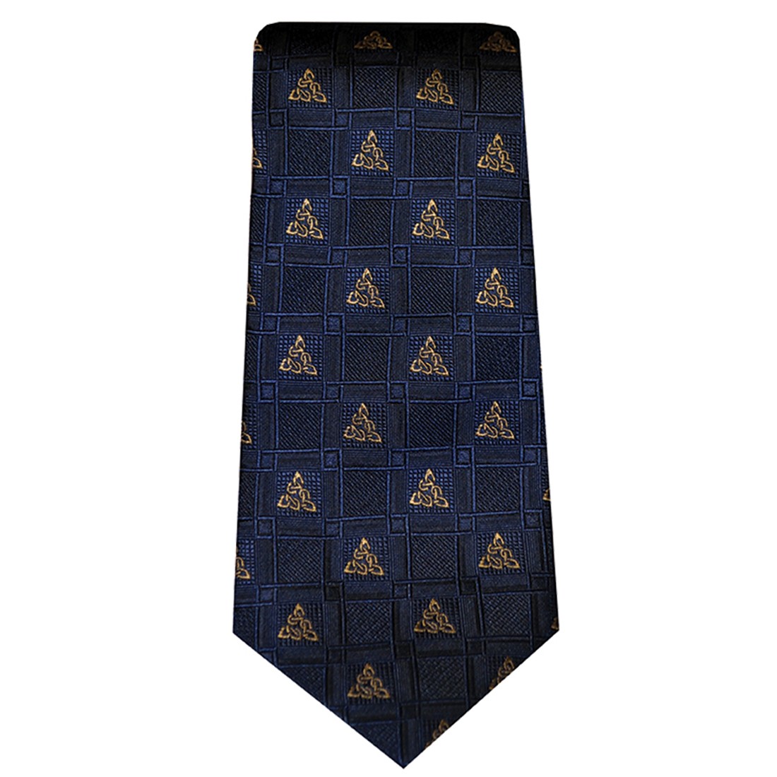 Celtic Knot Silk Tie in Navy