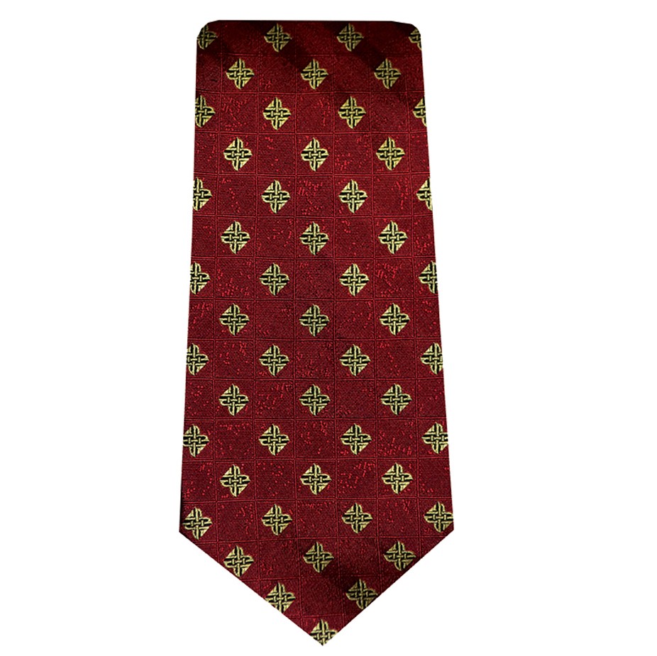 Celtic Origins Silk Tie in Red