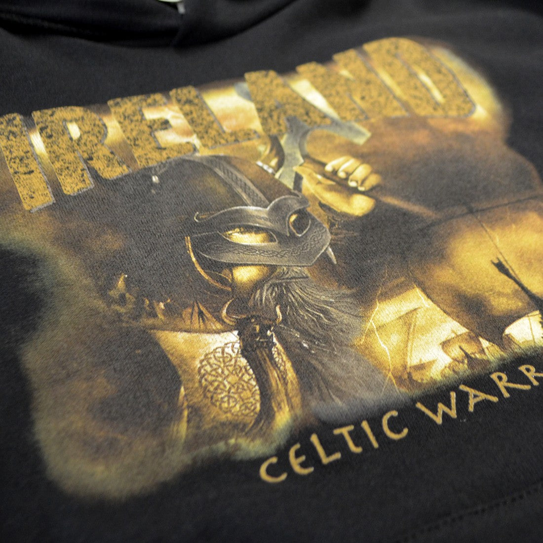 Ireland Celtic Warriors Hoodie in Black