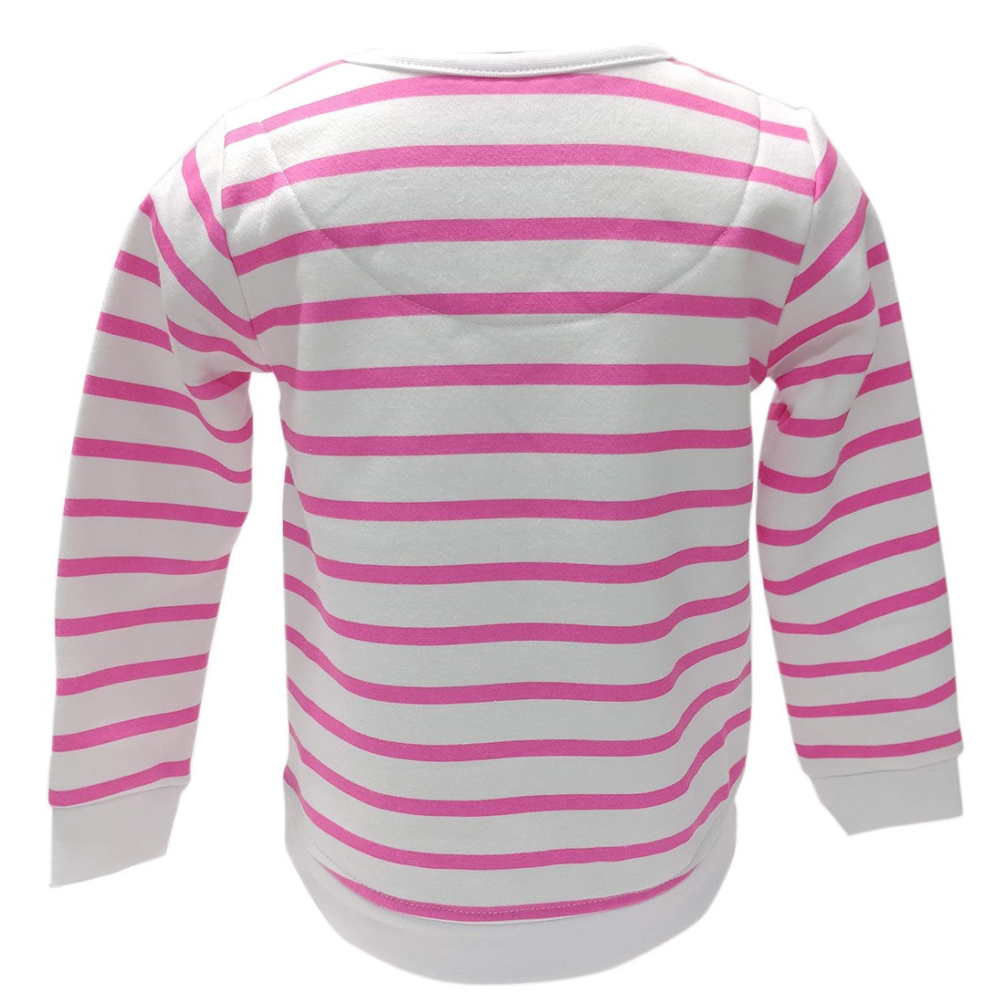 Cerise Pink/ White Stripe 2 Way Sequin Sheep Kids Sweatshirt