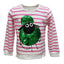 Cerise Pink/ White Stripe 2 Way Sequin Sheep Kids Sweatshirt