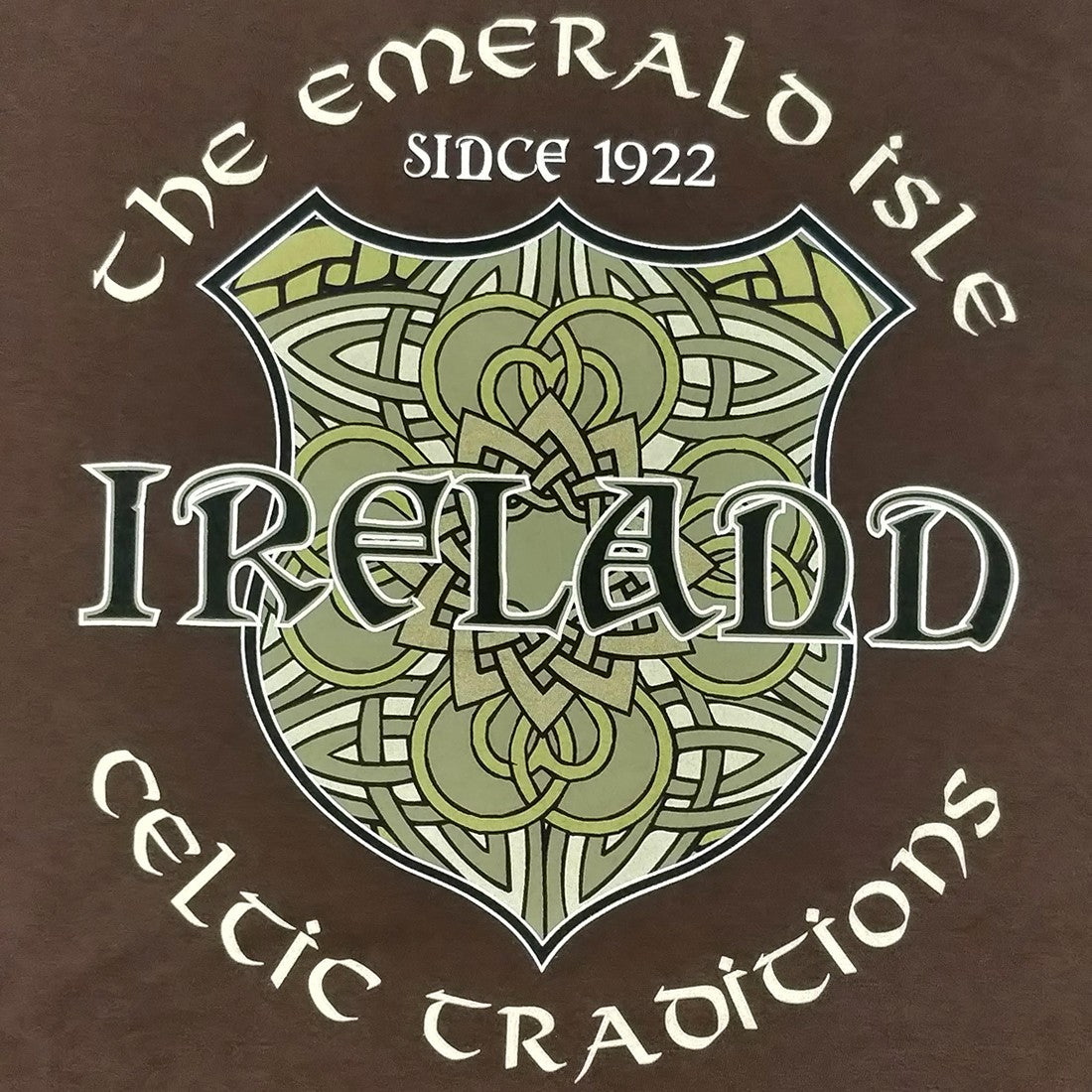 Chocolate Brown Emerald Isle T-shirt