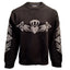 Claddagh Crew Neck Jumper in Black & Grey