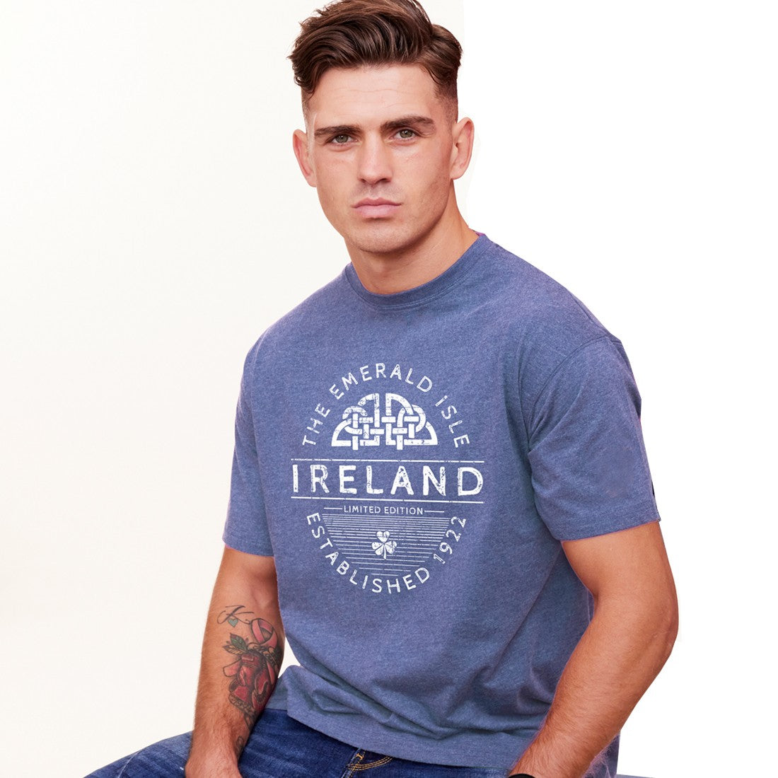 Ireland ‘Est. 1922’ T-Shirt in Corn Blue