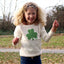 Cream Knit Emerald Shamrock Kids Jumper