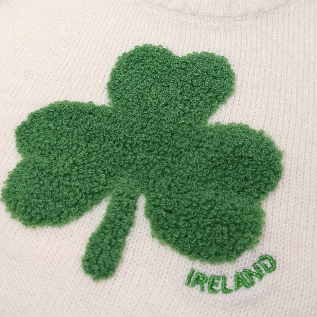 Cream Knit Emerald Shamrock Kids Jumper