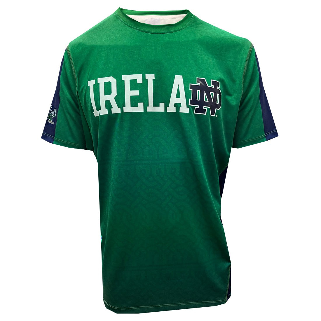 Ireland Notre Dame Performance T-Shirt in Emerald & Navy