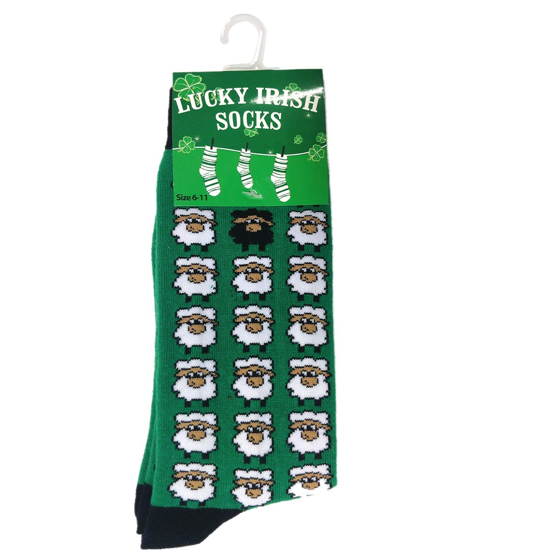 Emerald/ Black Sheep Adult Socks
