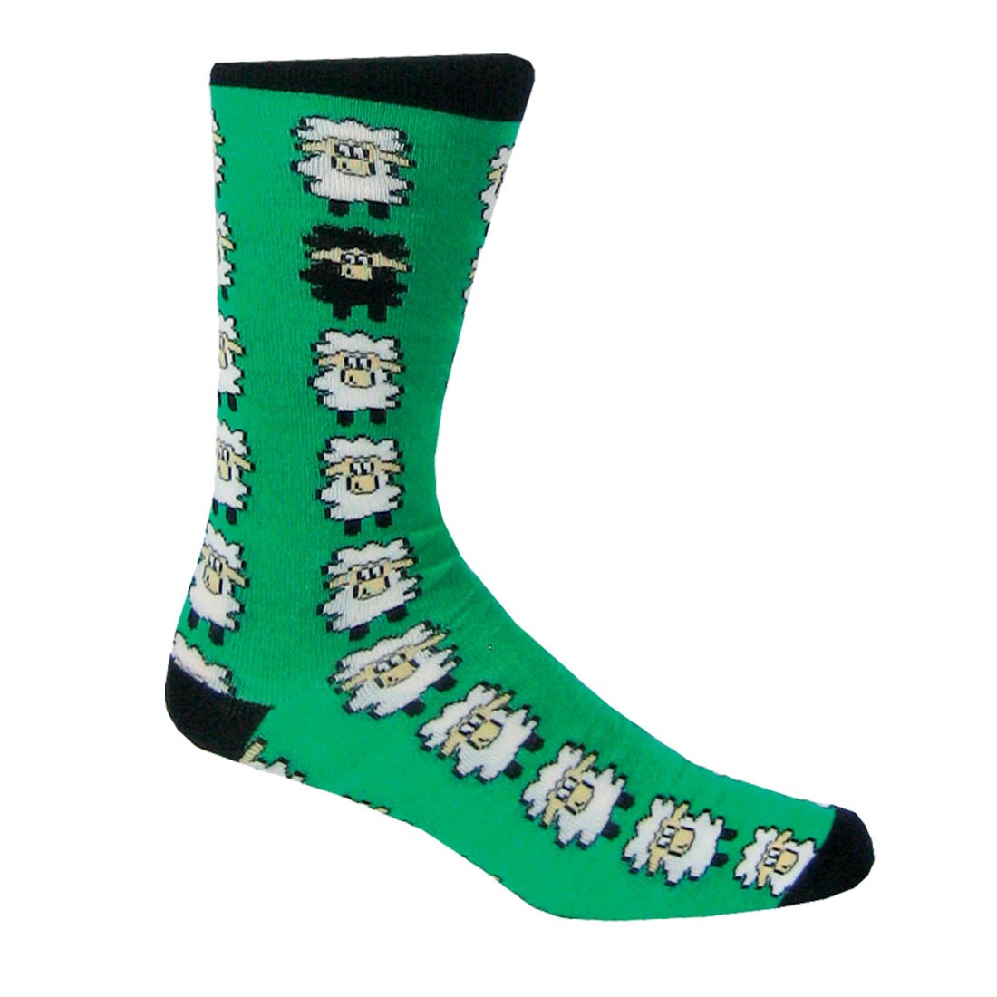 Emerald/ Black Sheep Adult Socks