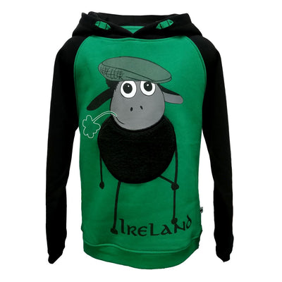 Emerald Green/ Black Farmer Sheep Raglan Hoody