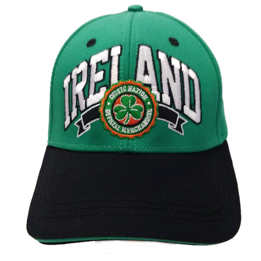 Emerald Green & Navy Ireland Crest Baseball Cap