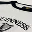 Guinness “Game Time” Long Sleeve T-shirt in White & Black