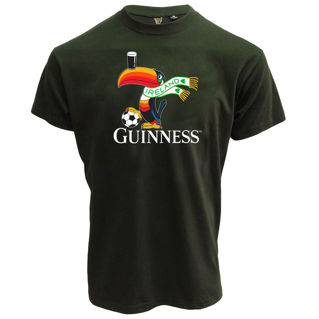Guinness Football Toucan T-Shirt in Forest Green