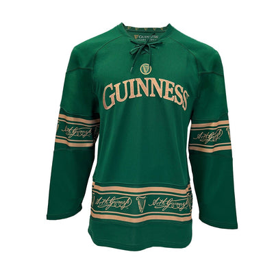 Guinness Toucan Mesh Long Sleeve Top in Green & Gold
