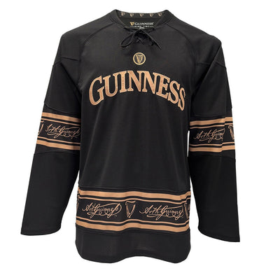 Guinness Toucan Mesh Long Sleeve Top in Black & Gold