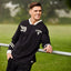 Guinness “American Football” Long-Sleeve Top in Black & Cream
