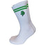 Shamrock Sports Socks in White & Green