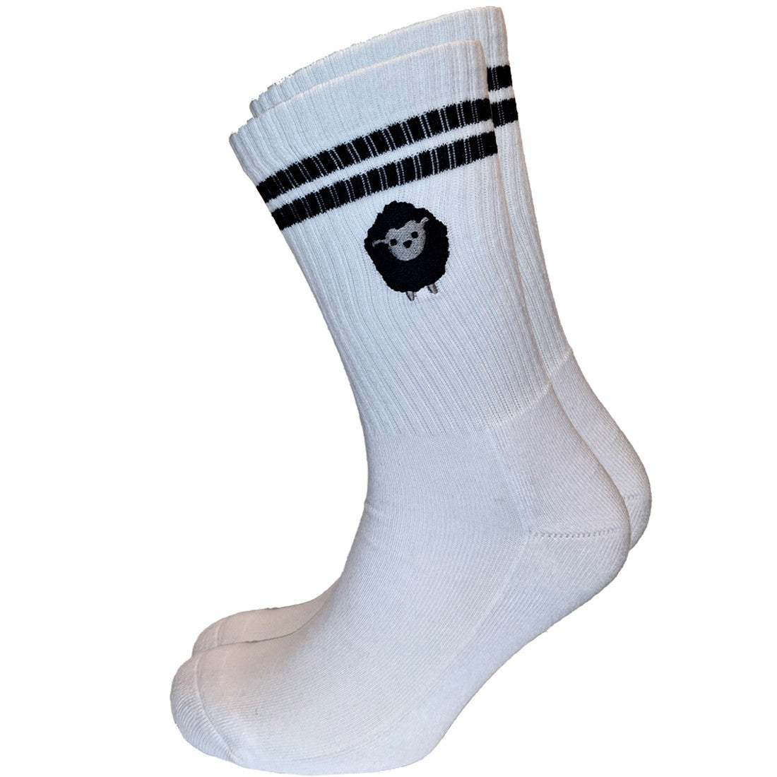 Nutty Fox Sheep Sports Socks in White
