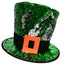 Kids Green 2 Way Sequin Leprechaun Hat