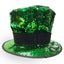 Kids Green 2 Way Sequin Leprechaun Hat