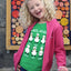 Green Happy Sheep Kids T-shirt