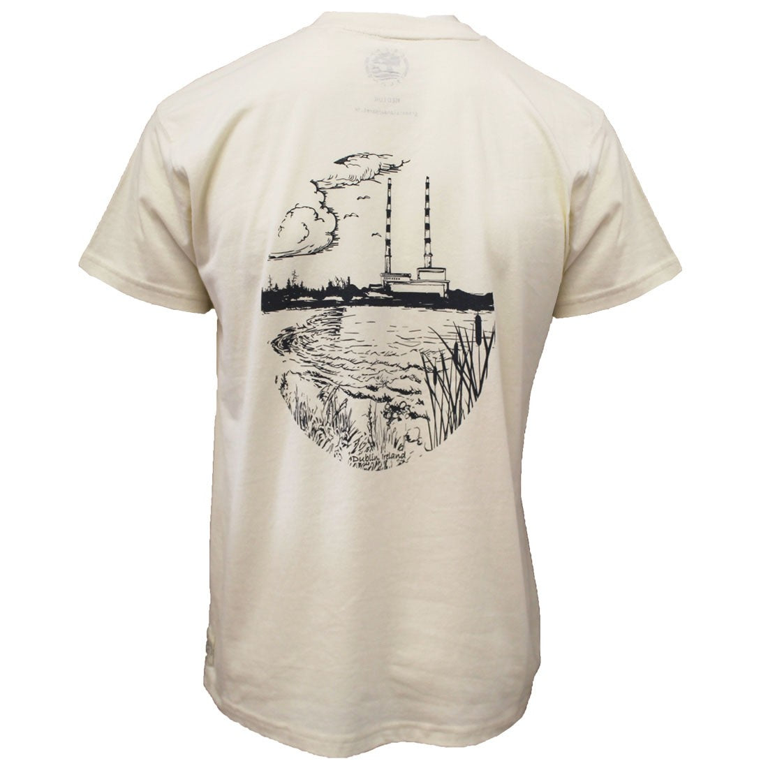 Green Island Poolbeg Sketch Short-sleeve T in Cream