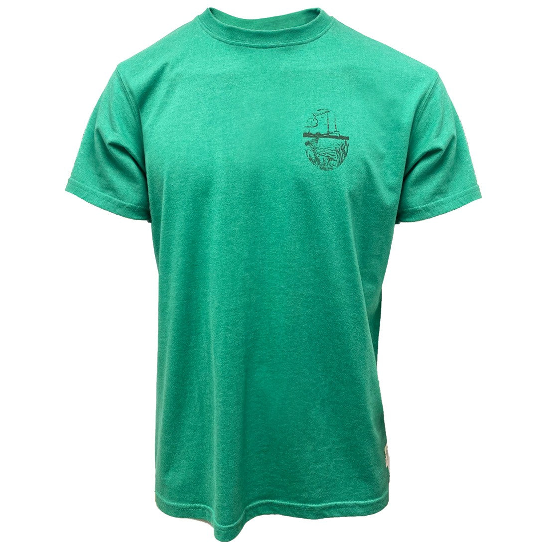 Green Island Poolbeg Sketch Short-sleeve T in Emerald