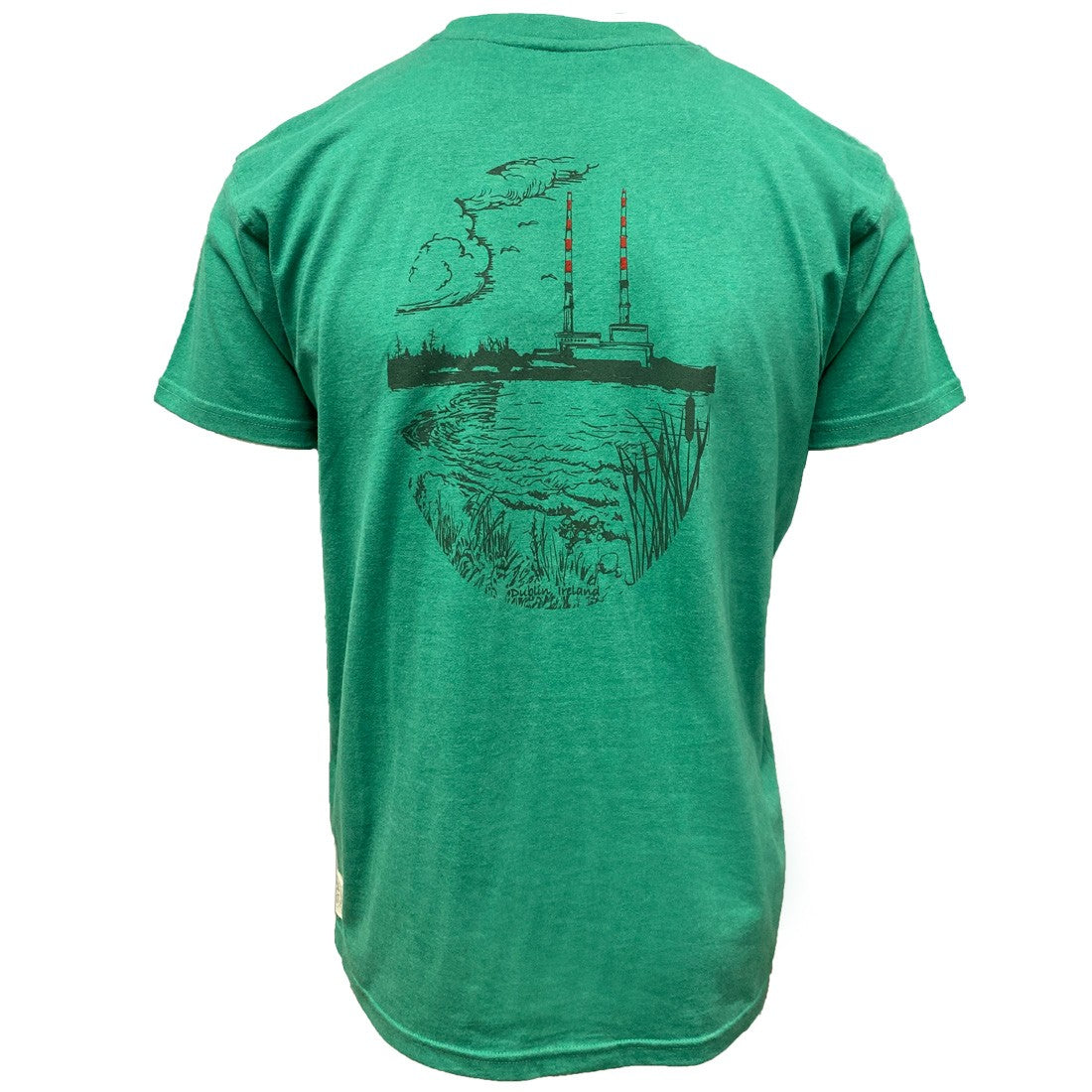 Green Island Poolbeg Sketch Short-sleeve T in Emerald