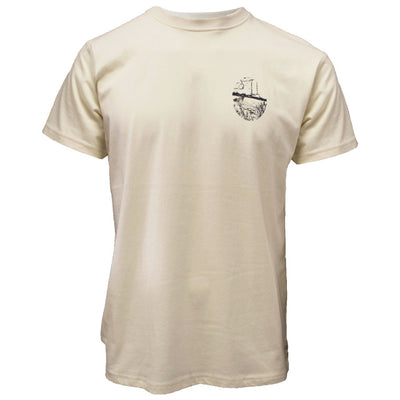 Green Island Poolbeg Sketch Short-sleeve T in Cream