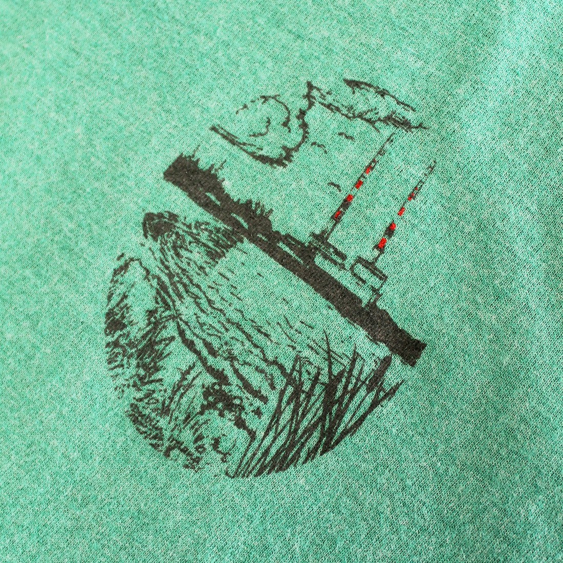 Green Island Poolbeg Sketch Short-sleeve T in Emerald