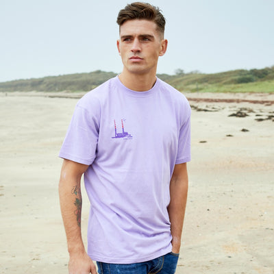Green Island Poolbeg Short-sleeve T in Lilac