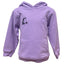 Green Island Dolphin Sketch Kids Hoodie in Lilac
