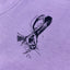 Green Island Hare Sketch Kids Hoodie in Lilac