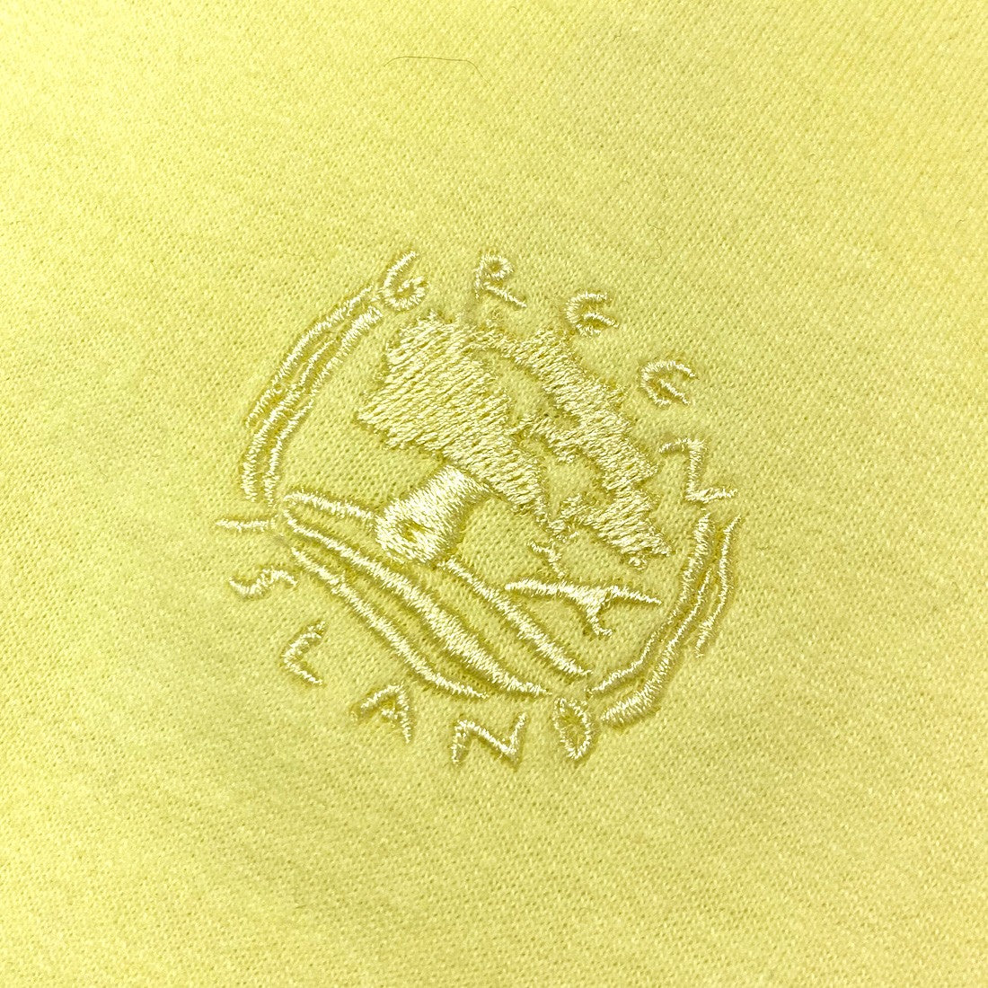 Green Island Fox Sketch Kids Hoodie in Yellow