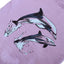 Green Island Dolphin Sketch Kids Hoodie in Lilac