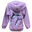 Green Island Dolphin Sketch Kids Hoodie in Lilac