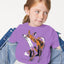 Green Island Fox Sketch Kids T in Lilac