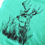 Green Island Stag Sketch Kids T in Green