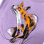 Green Island Fox Sketch Kids T in Lilac