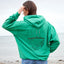 Green Island Poolbeg Sketch Cross Hoodie in Emerald