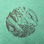 Green Island Land Sketch Cross Hoodie in Emerald