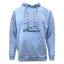 Green Island Poolbeg Sketch Cross Hoodie in Blue