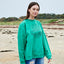 Green Island Lighthouse Sketch Oversized sweat in Emerald