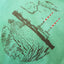 Green Island Poolbeg Sketch Cross Hoodie in Emerald