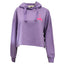 Green Island Poolbeg Sketch Cropped Ladies Hoodie in Lilac