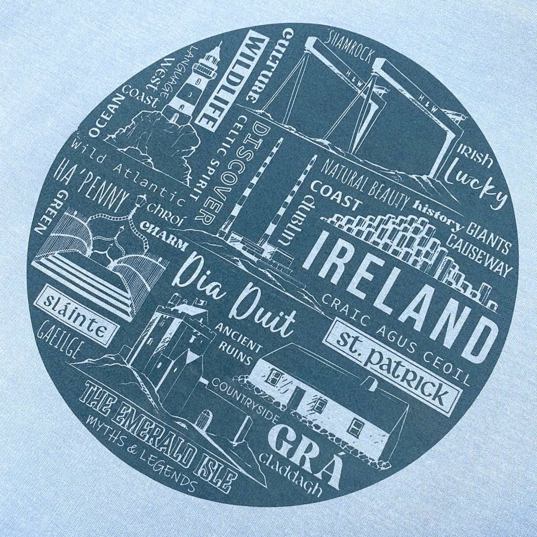 Green Island Myths & Legends Hoodie in Blue