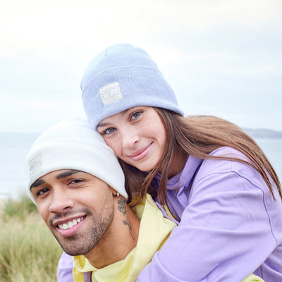 Green Island Recycled Knit Hat in Ash Grey