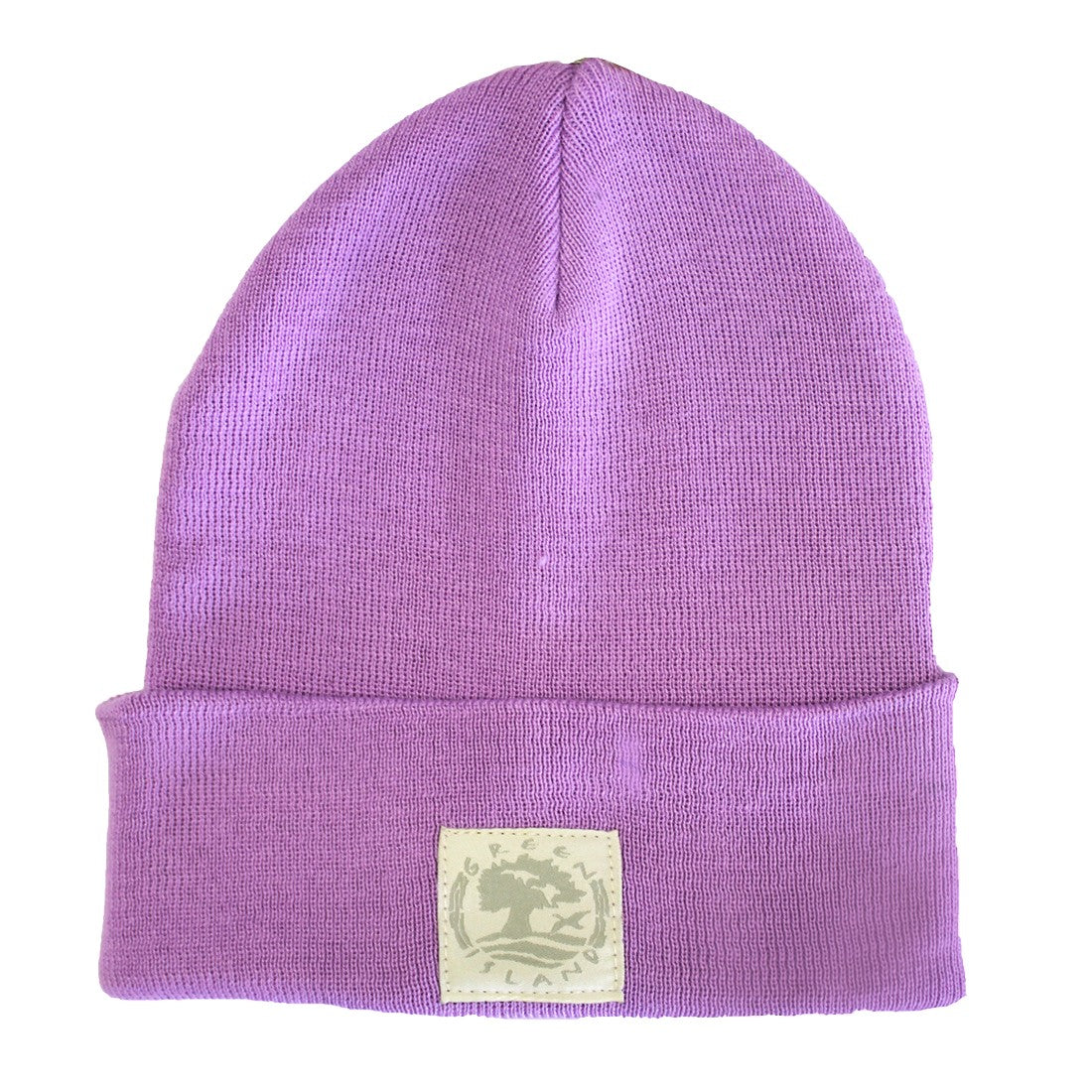 Green Island Recycled Knit Hat in Lilac